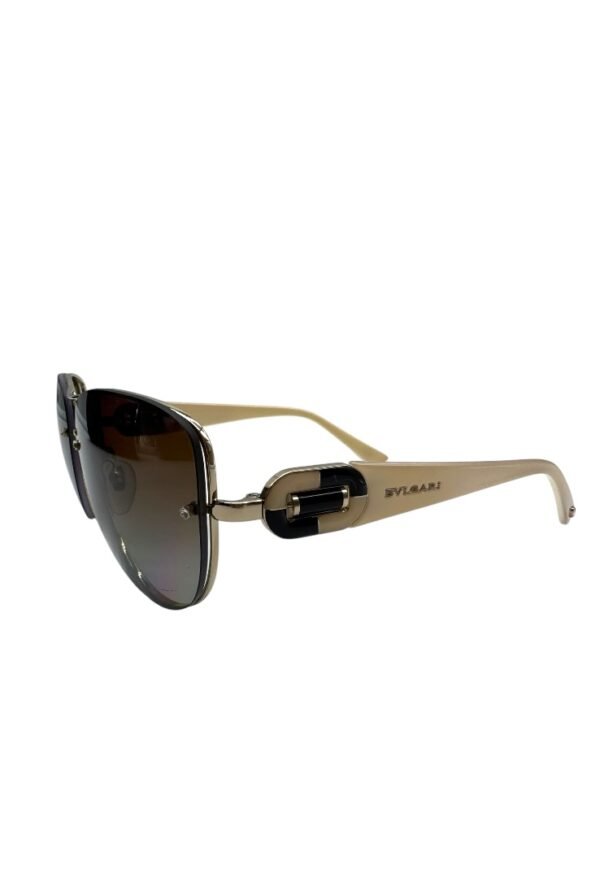 BVLGARI  – SUNGLASSES ROUND CAMEL - Image 12